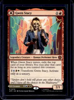 2025 Magic MTG Marvel's Spider-Man Gwen Stacy Ghost-Spider Foil #0078 - Image 1