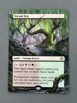 Vernal Fen MTG Lorwyn Eclipsed Commander Hand Painted Extended Full Altered Art - Image 1