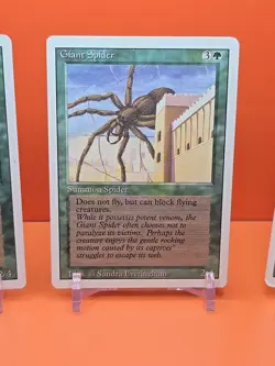 🟢🟢🟢 (4) 1994 MAGIC The Gathering GIANT SPIDER REVISED 3RD EDITION PLAYED🟢🟢3 - Image 4