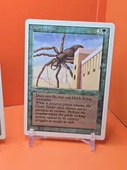 🟢🟢🟢 (4) 1994 MAGIC The Gathering GIANT SPIDER REVISED 3RD EDITION PLAYED🟢🟢3 - Image 5