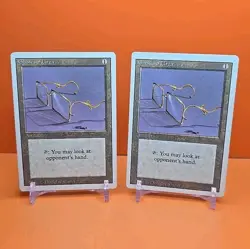 🟤🟤🟤 (2) 1994 Magic The Gathering GLASSES OF URZA REVISED 3RD EDITION PLAYED - Image 1