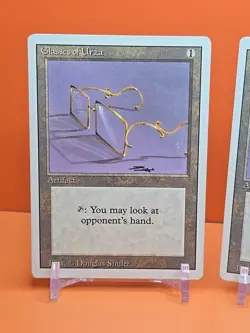 🟤🟤🟤 (2) 1994 Magic The Gathering GLASSES OF URZA REVISED 3RD EDITION PLAYED - Image 2