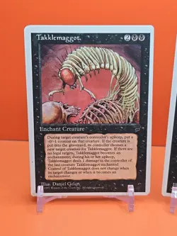 ⚫⚫⚫ (2) 1995 Magic The Gathering CHRONICLES TAKKLEMAGGOT PLAYED ⚫⚫⚫ - Image 2