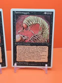 ⚫⚫⚫ (2) 1995 Magic The Gathering CHRONICLES TAKKLEMAGGOT PLAYED ⚫⚫⚫ - Image 3