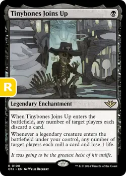 MTG Tinybones Joins Up Thunder Junction R Legendary Enchantment NM - Image 1