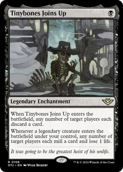 MTG Tinybones Joins Up Thunder Junction R Legendary Enchantment NM - Image 2