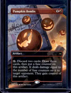 2025 Magic MTG Marvel's Spider-Man Pumpkin Bombs Spider Man Eternal Rare #0026 - Image 1