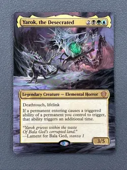 Yarok the Desecrated MTG Lorwyn Eclipsed Commander Hand Painted Full Altered Art - Image 1