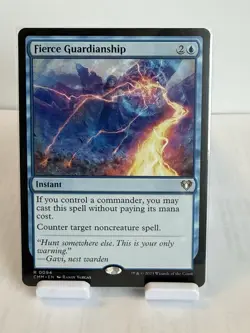 MTG Fierce Guardianship Instant Rare Blue Commander Masters Regular #94 - Image 1
