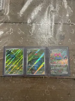 Pokemon Scarlet & Violet 151 Bulbasaur 166 Ivysaur 167 & Venusaur ex 198 IR SIR - Image 1