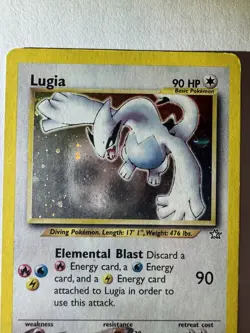 Pokemon TCG Lugia Neo Genesis Holo Rare Card 9/111 - Image 2