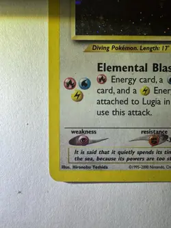 Pokemon TCG Lugia Neo Genesis Holo Rare Card 9/111 - Image 4