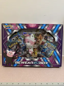 Pokemon TCG: Bewear GX Box Guardians Rising, Evolutions, Steam Siege - Sealed - Image 1