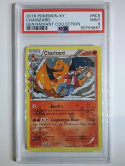 2016 Pokemon Charizard RC5/RC32 Generations Radiant Collection - PSA 9 - Image 1