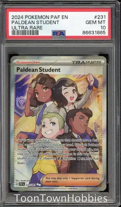 PSA 10 Pokemon - Paldean Student 231/091 - Paldean Fates - Image 1