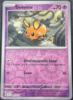 Dedenne 087/191 Reverse Holo Surging Spark SSP NM/M Pokemon TCG - Image 1