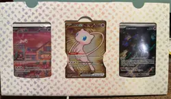 Pokemon TCG 151 UPC Promo Set Mew 053, Mewtwo 052, Metal Mew 205 EUC - Image 1
