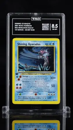 Pokemon TCG 1st Edition Shining Gyarados 65/64 Neo Revelation Holo Graded NM/MT+ - Image 1