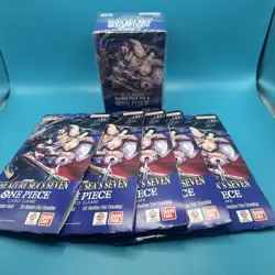 One Piece OP-14 The Azure Sea's Seven Double Pack Set 9 And 5 Booster Packs - Image 1