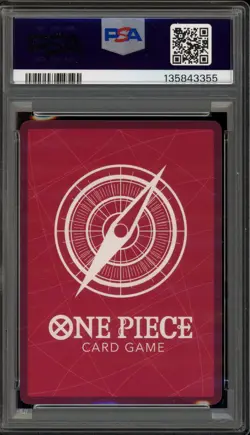 One Piece CCG Trafalgar Law Alternate Art PRE ERRATA OP01-002 PSA 10 Gem Mint - Image 2