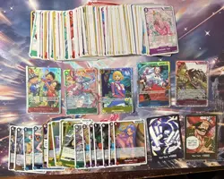 One Piece Cards Bulk Lot Of 200+ English Version- OP13 ONLY (C+UC+L+SR+ R+DON) - Image 1