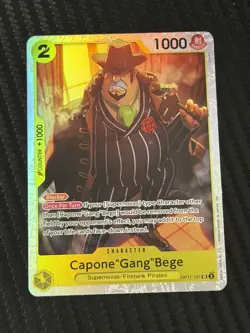 Capone Bege OP11-101 Holo SR Fist of Divine Speed One Piece TCG NM - Image 1