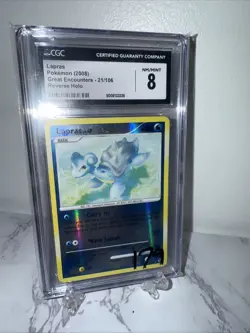 Pokemon Lapras Reverse Holo Card 21/106 Great Encounters Series - Image 1