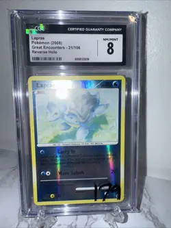 Pokemon Lapras Reverse Holo Card 21/106 Great Encounters Series - Image 3