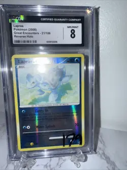 Pokemon Lapras Reverse Holo Card 21/106 Great Encounters Series - Image 4