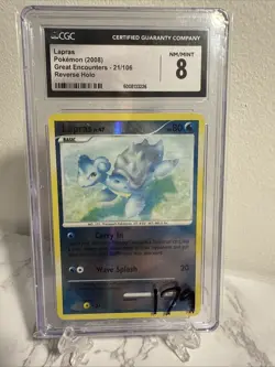 Pokemon Lapras Reverse Holo Card 21/106 Great Encounters Series - Image 5