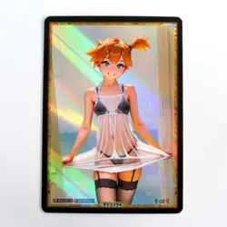 MISTY Waifu Anime Card LIMITED 1/1 Custom TCG Holo Goddess Story ACG T13396 - Image 1