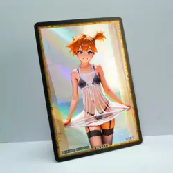 MISTY Waifu Anime Card LIMITED 1/1 Custom TCG Holo Goddess Story ACG T13396 - Image 2