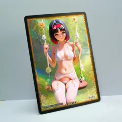 ERIKA Waifu Anime Card LIMITED 1/1 Custom TCG Holo Goddess Story ACG T13394 - Image 2