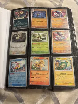 Binder Pokemon Card Collection Mixed Holos Rares Uncommons Reverse ~320 - Image 2