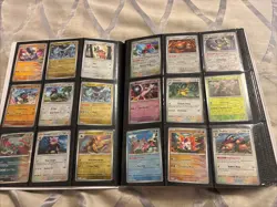 Binder Pokemon Card Collection Mixed Holos Rares Uncommons Reverse ~320 - Image 4