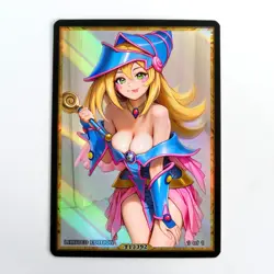 DARK MAGICIAN GIRL Waifu Anime Card LIMITED 1/1 Custom TCG Holo T13392 - Image 1