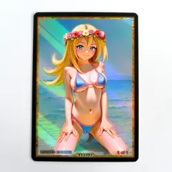 DARK MAGICIAN GIRL Waifu Anime Card LIMITED 1/1 Custom TCG Holo T13391 - Image 1