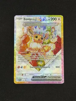 Pokemon TCG Eevee EX 174 Prismatic Evolutions UPC Black Star Promo Card NM - Image 1