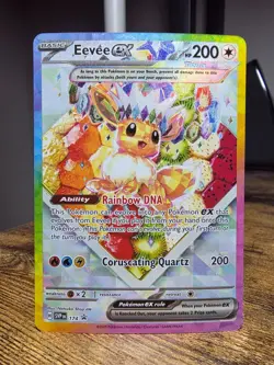 Pokemon TCG Prismatic Evolutions Eevee EX 174 Black Star Promo Card #174 - Image 1