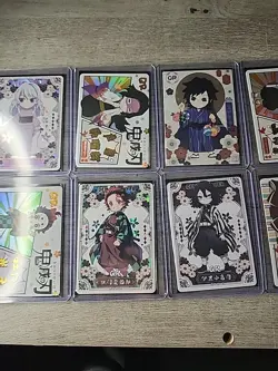 Lot of 8 Demon Slayer Kimetsu No Yaiba CCG QR Cards All NM - Image 2