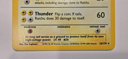 Raichu 16/130 Holo Rare Base Set 2 Pokemon Card NM - Image 3