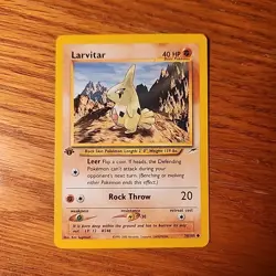 Pokemon Card - Neo Destiny 70/105 - LARVITAR *1st Edition** - Image 1