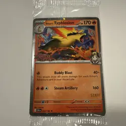 Pokemon Sealed Destined Rivals STAFF Prerelease Promos All 4x Cards - Image 1