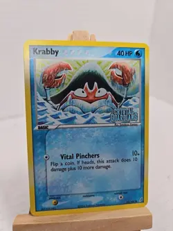 Krabby 54/100 EX Crystal Guardians Reverse Holo Stamped Pokemon Card TCG - Image 1