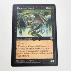 Catacomb Dragon MTG Magic the Gathering Card Mirage NM Near Mint - Image 1