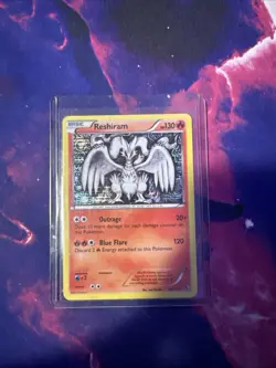 Pokemon TCG Reshiram Holo Rare Card 28/113 B&W Legendary Treasures - Image 1