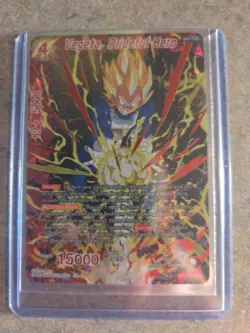 Vegeta Prideful Hero BT8-125 NHR Dragon Ball Super Malicious Machinations Card - Image 1
