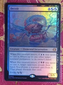 FOIL Deceit Lorwyn Eclipsed Magic The Gathering MTG MYTHIC RARE CARD Elemental - Image 1
