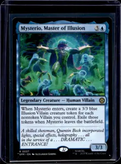 2025 Magic MTG Marvel's Spider-Man Mysterio Master of Illusion Foil Rare #0037 - Image 1