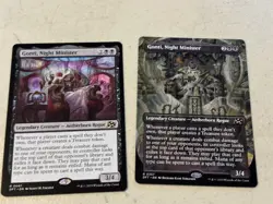 2 x mtg Gonti Night Minister, 1 is borderless, Aetherdrift, unplayed - Image 1